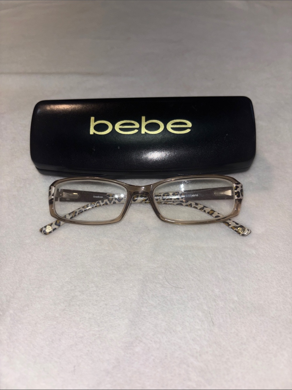 bebe black hard shell case and Frames EUC